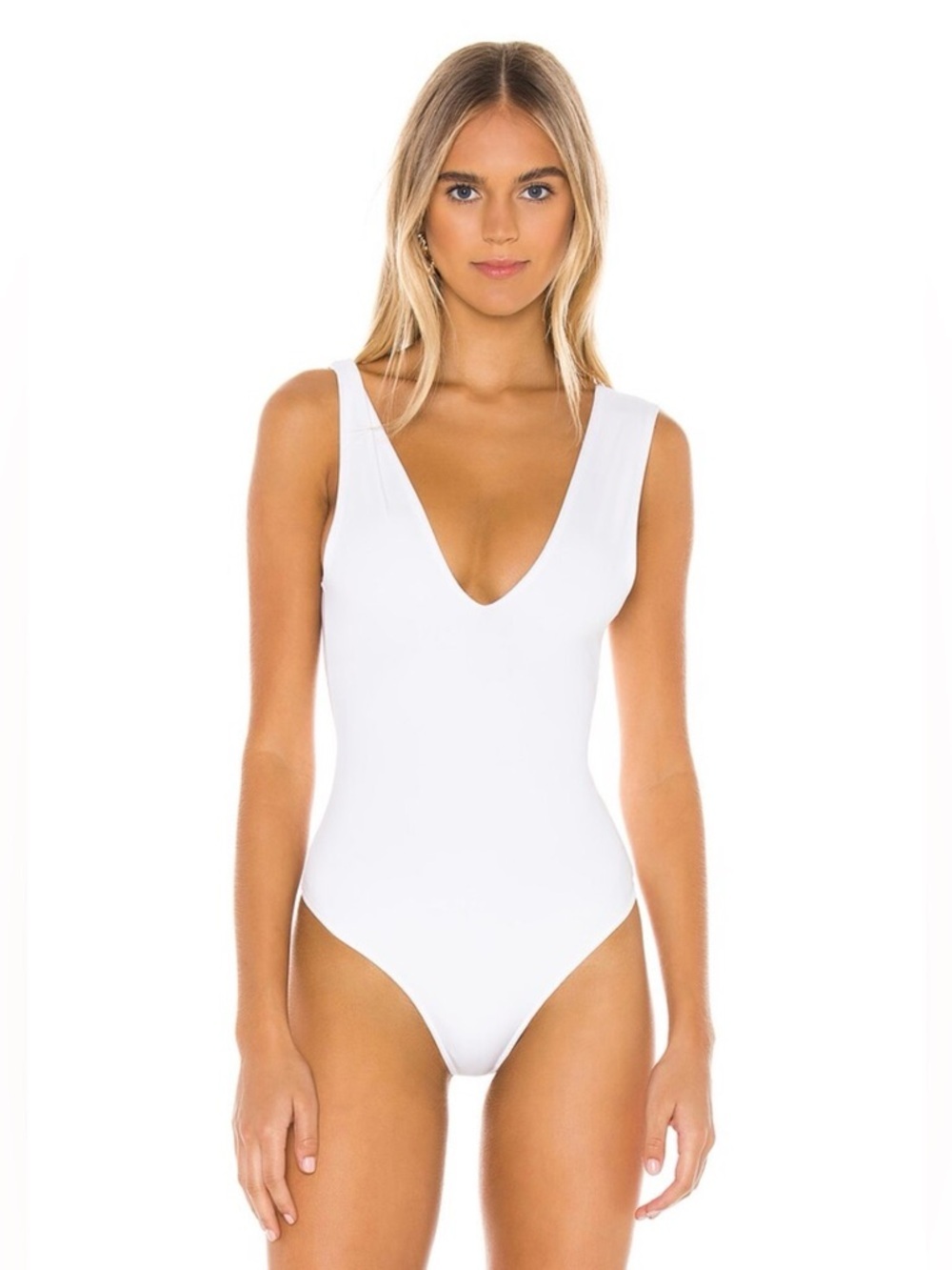 Free People Intimately by FP Women's Keep It Sleek Bodysuit NWT Crisp White XL